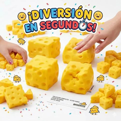 Squishy De Queso Cheese Antiestrés Amarillo Diversion Niños Amarillo 6cm x 6cm