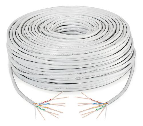 Bobina Cable Red Utp Rj45 Cat5e Ethernet 305 Metros Color Blanco Ele-Gate