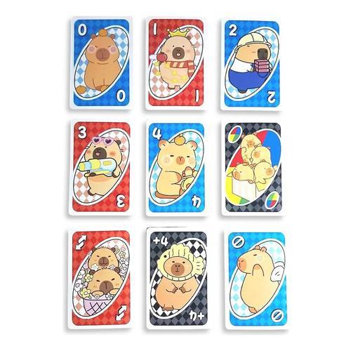 Juego De Cartas Uno Capybara Edicion Cute Coleccion