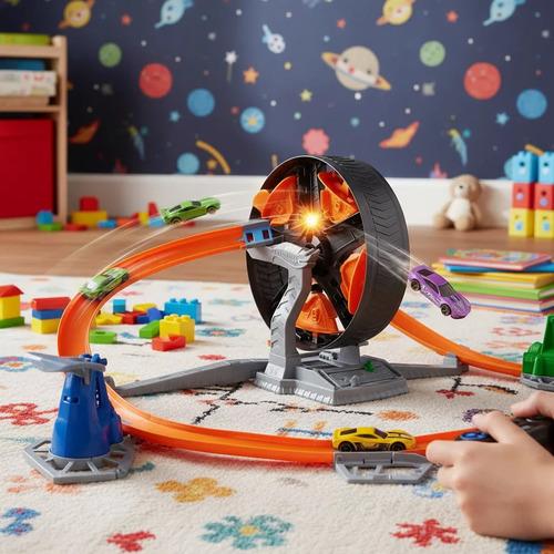 Pista Hot Wheels Action Spin Storm Tormenta De Giros Motorizada