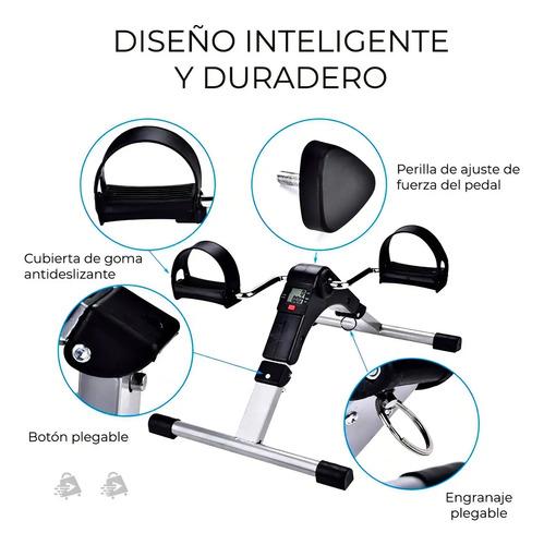 Bicicleta Terapeútica Pequeña Con Pedales Plegables Pedal Ejercitador Ele-gate Plegable Lcd Ajustable