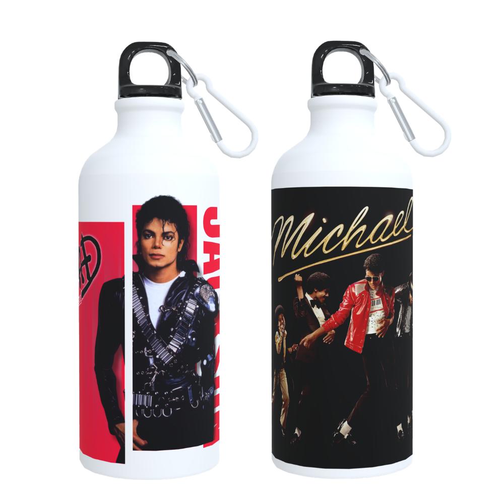 Botella Michael Jackson Modelos: BAD / Michael Movie. Botella de agua deportiva de Aluminio