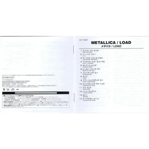 Metallica Load Cd Importado Japon Con Obi