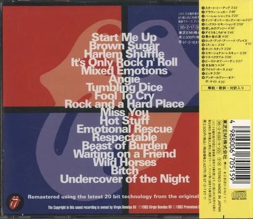 Cd The Rolling Stones Jump Back Best Of 71-'93 Edición Japón