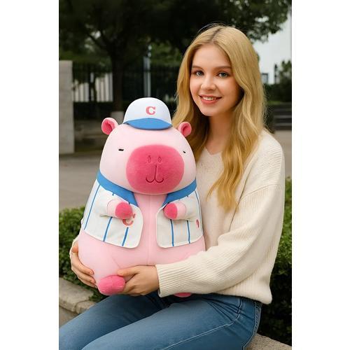 Peluche Capibara Deportista Besbolista 50cm Divertido Regalo