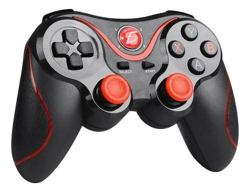 Control para Juegos joystick inalámbrico Ergonomico Bluetooth Multiplataforma Android/ios Color Negro Rojo Ele-Gate Facil de Usar