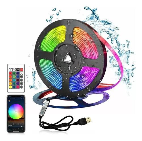 Tira Led 5050 Bluetooth Rgb, 2m/ 6.5ft Tiras De Luces Led Rgb