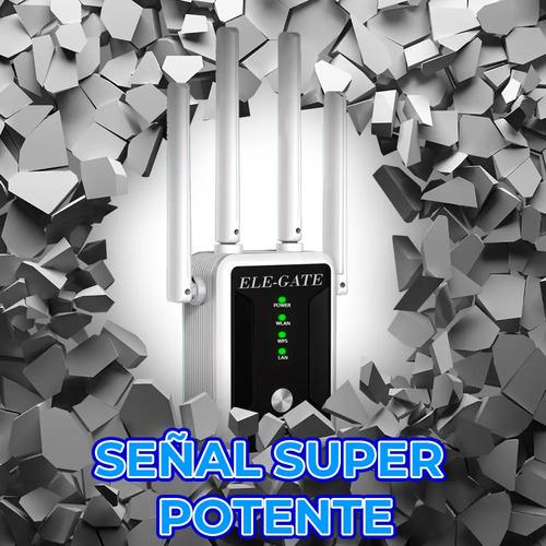 Repetidor WiFi Ele-Gate Doble Banda con Puerto Gigabit Extender Señal Color Negro Ele-Gate