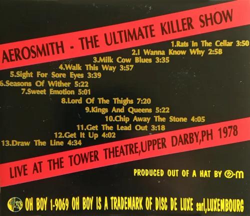 Aerosmith The Ultimate Killer Show Cd En Vivo Coleccion