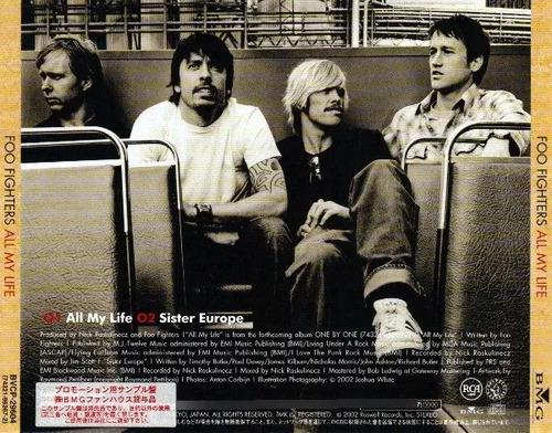 Foo Fighters All My Life Cd Sencillo Japon Obi One By One
