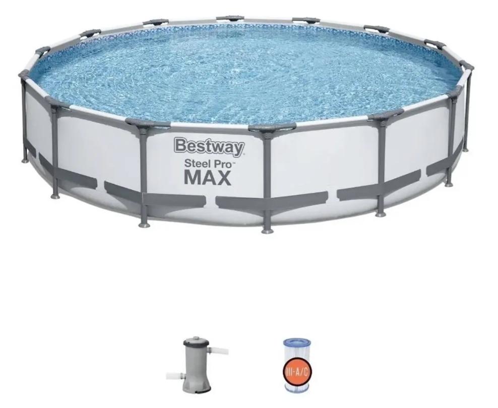 Alberca Bestway Steel Pro MAX 4.27 m x 84 cm | Modelo 56597 Profesional No te la pierdas
