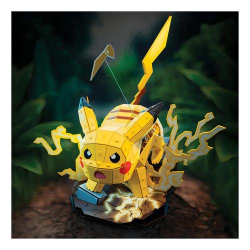 Rompecabezas 4D de Pikachu para Armar de Pokémon, Kit de Construcción 4D Build para Coleccionistas y Fans Adultos