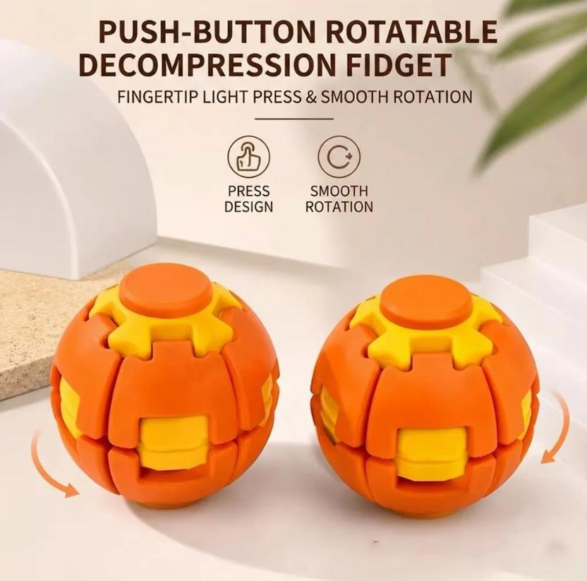 Pelota Antiestres Spinner Transformable Trompo Juguete Color Aleatorio