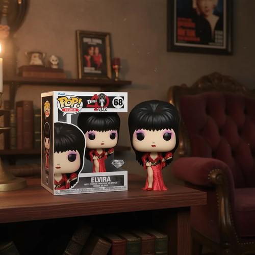 Figura Funko Pop Elvira Vestido Rojo 40 Aniversario 1141