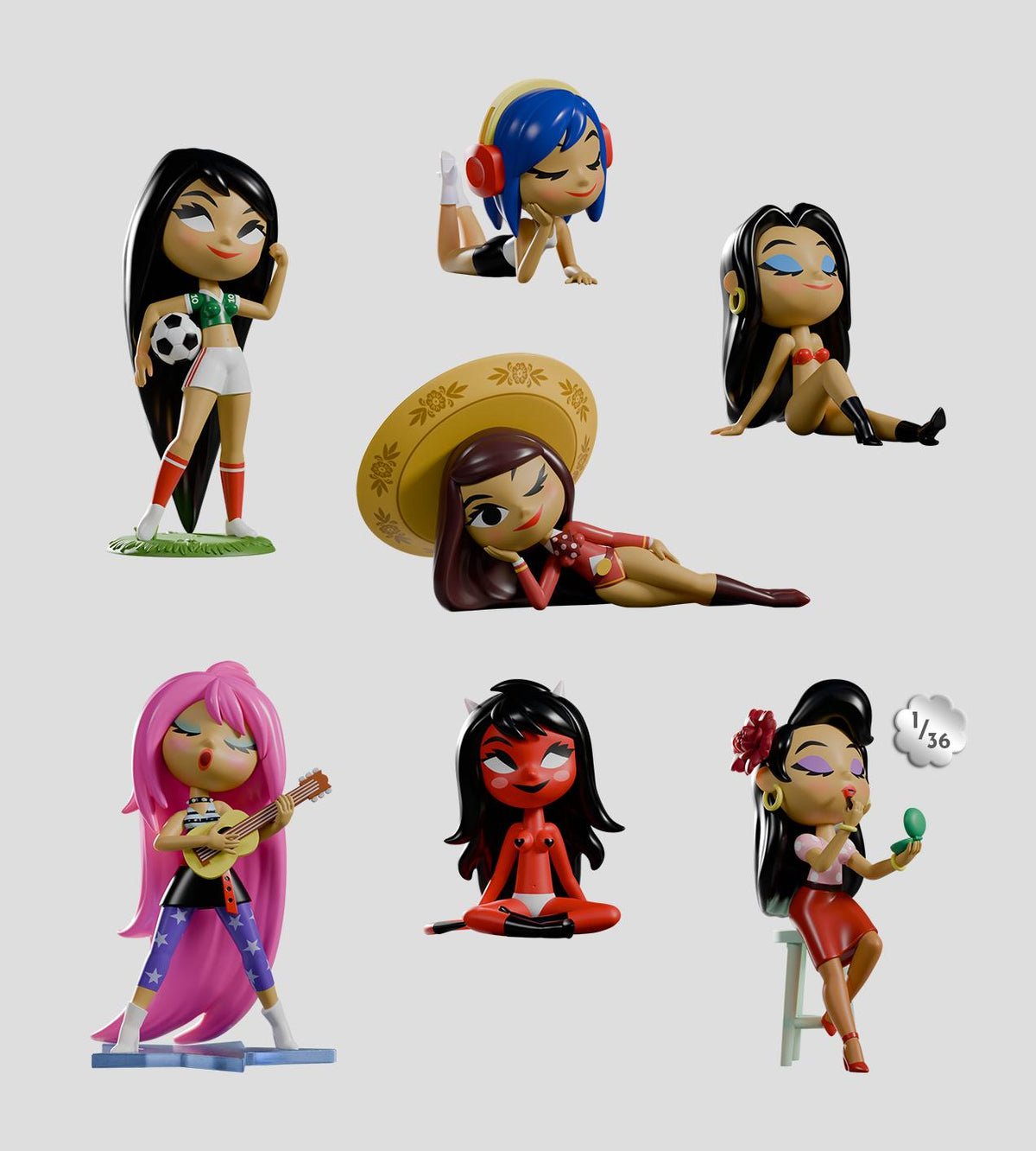 Figura de Colección Blind Box Chikitas Series (Kaleidos Creative / Jorge R. Gutiérrez)