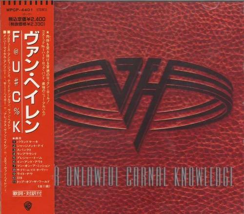Van Halen For Unlawful Carnal Knowledge Cd Japan Obi Strip