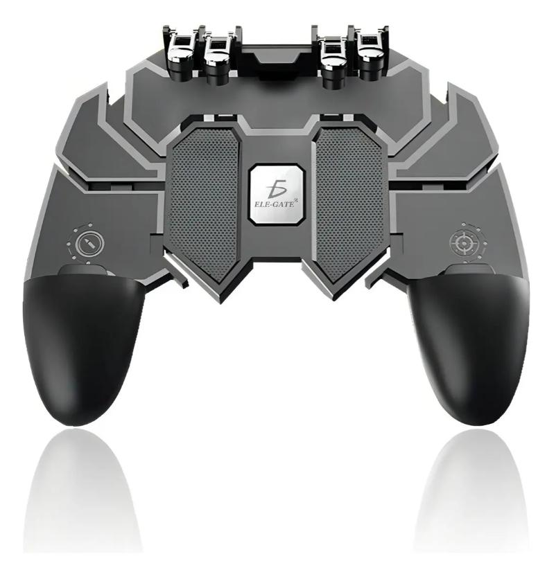 Control Mando Mecanico Android 4 Gatillos Pubg Freefire Color Negro Ele-Gate MUY UTIL PARA DIVERSOS JUEGOS