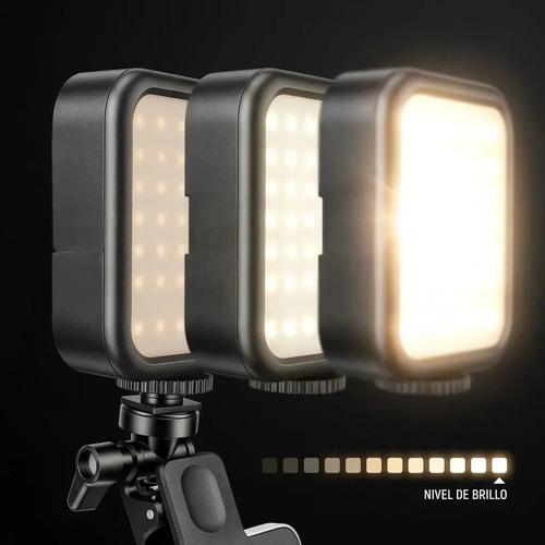 Luz Led Recargable Con Clip Para Celular Y Videollamadas 60 Leds Con Clip Universal