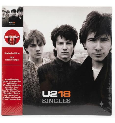 Vinyl U2 18 Singles Vinilo Color Naranja Neon 2lp Nuevo