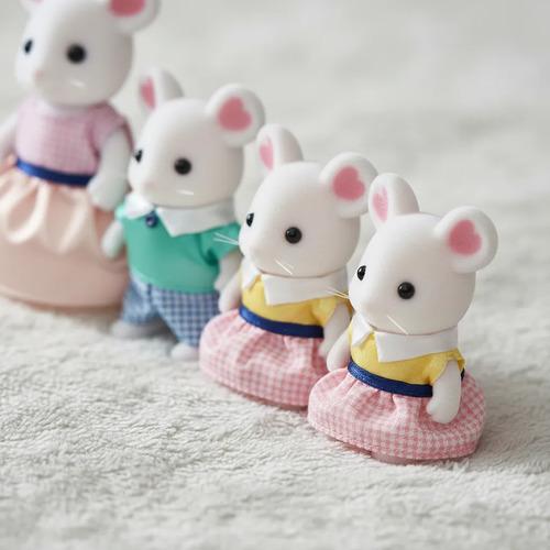 Sylvanian Families Familia Raton Blanco Marshmallow Mouse 5308