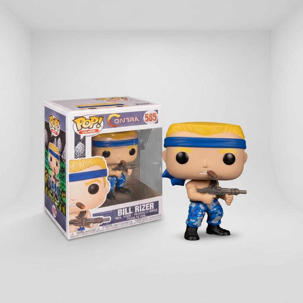 Figura Coleccionable Funko Pop Bill Rizer 585 Contra Games