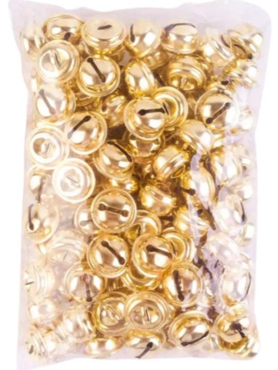 Cascabel Para Manualidades 20mm Paquete De 50pz Doradas Dor