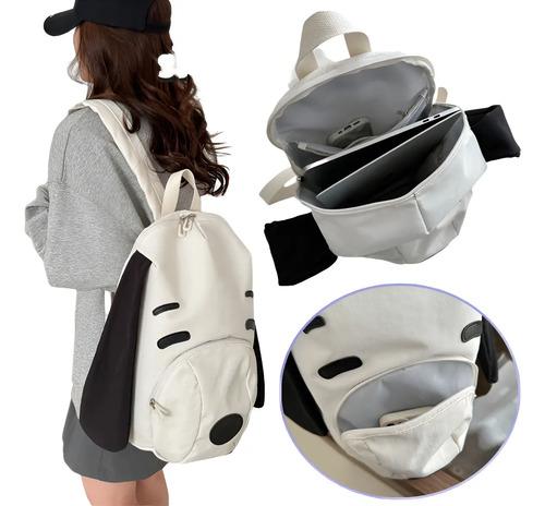 Mochila Snoopy Rostro Perro Mejor Amigo Divertido Clásico 37cm