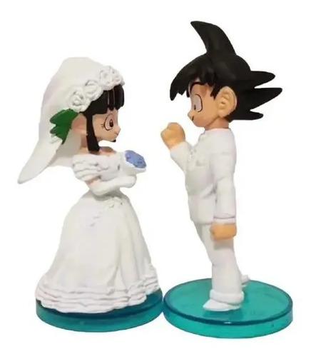Goku y Milk de Novios | Set de 2 Figuras para Boda Dragon Ball Dragon Ball