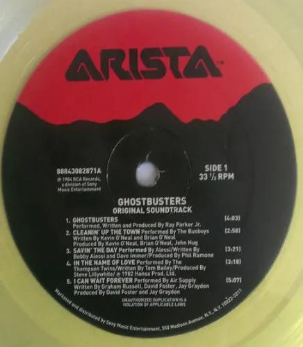 Vinyl Ghostbusters Soundtrack Vinilo Los Cazafantasmas Lp