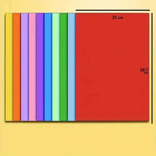 100 Hojas De Colores A4 75g Para Origami Manualidades Carta