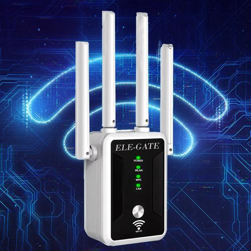 Repetidor WiFi Ele-Gate Doble Banda con Puerto Gigabit Extender Señal Color Negro Ele-Gate