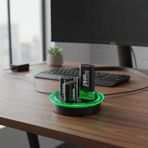 Cargador Para Control Xbox Series X S One Con 4 Baterias Recargables