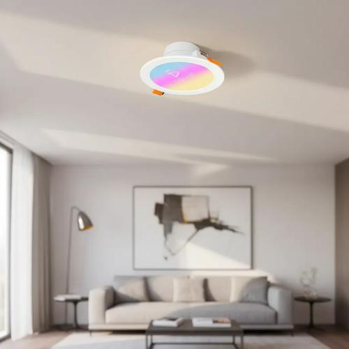Lámpara Downlight Smart Led Rgb Empotrable Wifi Alexa Google