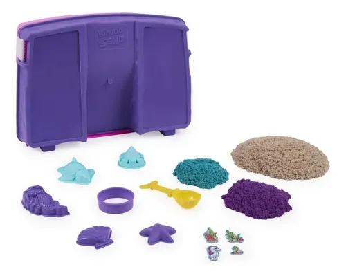 Kinetic Sand Set De Arena Cinetica Plegable Maletin Portatil Con Moldes Spin Master