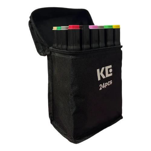24 Plumones Marcadores Touch Doble Punta Set Dibujo Arte