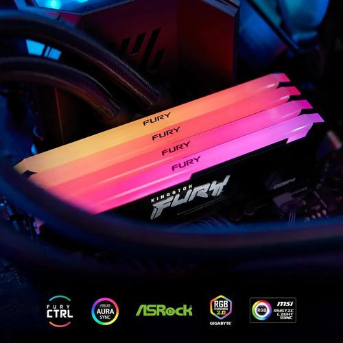 Memoria Ram Kingston Fury Beast Rgb Ddr4 16gb 3200 Mt/s