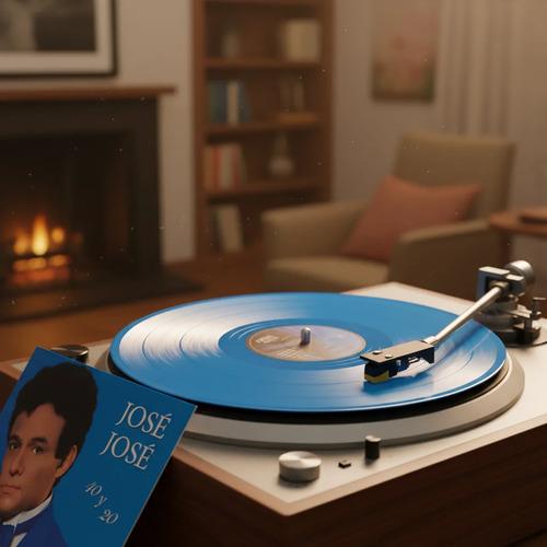 Vinilo Jose Jose 40 Y 20 Lp Disco De Vinil Color Azul