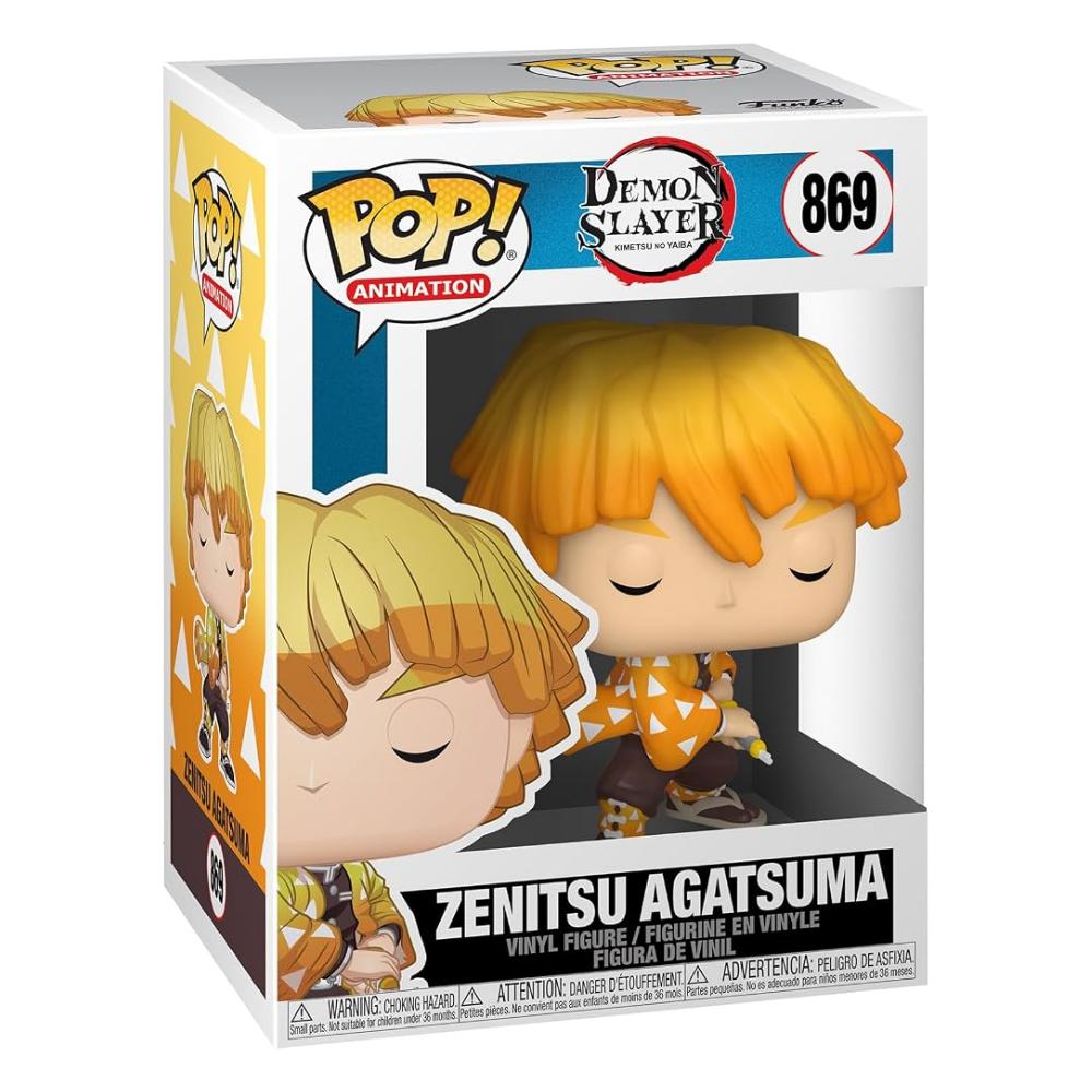 Funko pop #869 Zenitsu Agatsuma Demon Slayer Figura Coleccionable