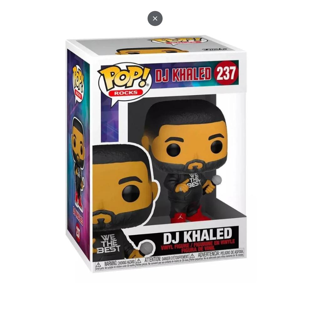 Figura FUNKO POP Rocks #237 DJ Khaled Coleccionable