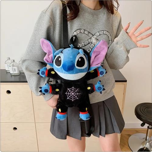 Mochila Peluche Stitch Disfraz Araña Y Esqueleto Edicion Especial 35cm