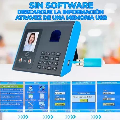 Reloj Checador Biométrico Reconocimiento Facial Y Huella Ele