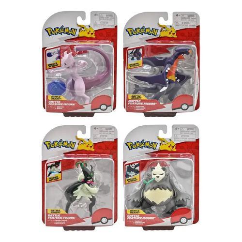 Jazwares Pokemon Battle Feature Figuras X4 Pkw3370