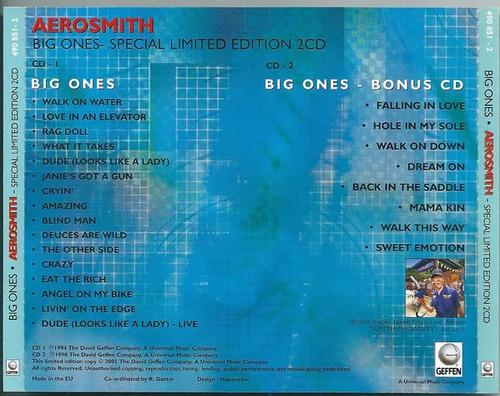 Disco CD Aerosmith Big Ones Limited Special Edition 2 CD
