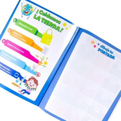 Cuadernos Norma Color  - 100 Hojas Cosidos Pack 6 Pasta Dura CUADRO CHICO