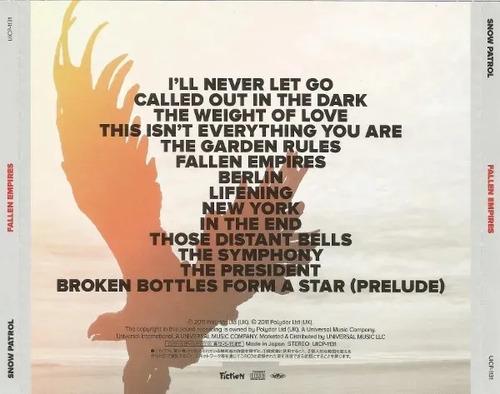 Cd Snow Patrol Fallen Empires Edicion Japonesa Obi Uicp-1131