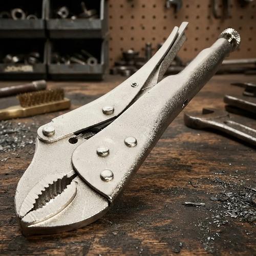 Pinza De Presion Mordaza Curva De Acero Gj-373