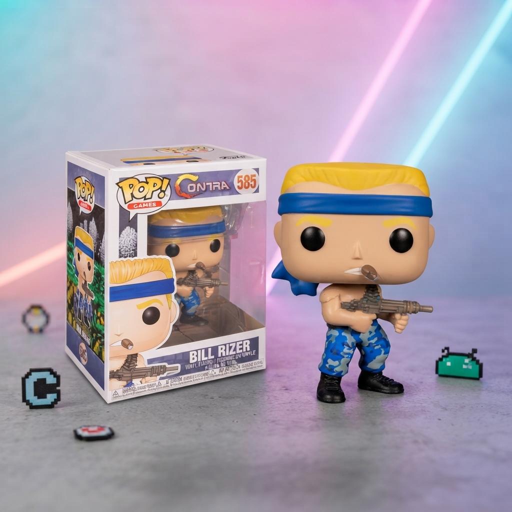 Figura Coleccionable Funko Pop Bill Rizer 585 Contra Games