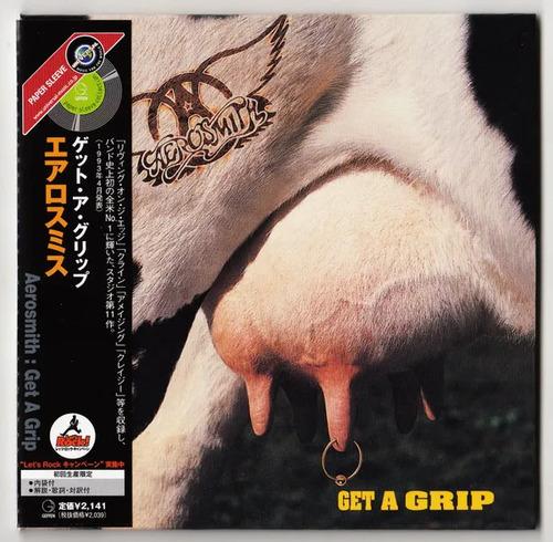 Cd Aerosmith Get A Grip Edicion Japonesa Mini Lp Con Obi