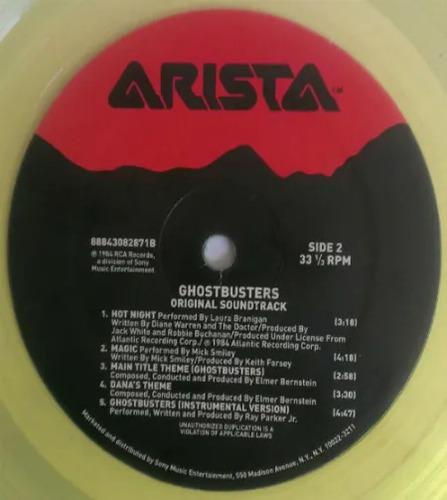 Vinyl Ghostbusters Soundtrack Vinilo Los Cazafantasmas Lp