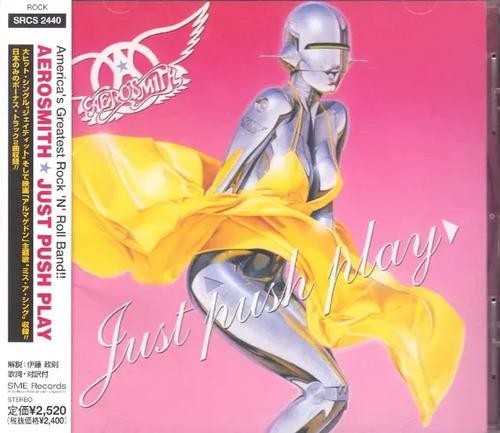 Cd Aerosmith Just Push Play Edicion Japonesa Con Obi Nuevo Edición Limitada